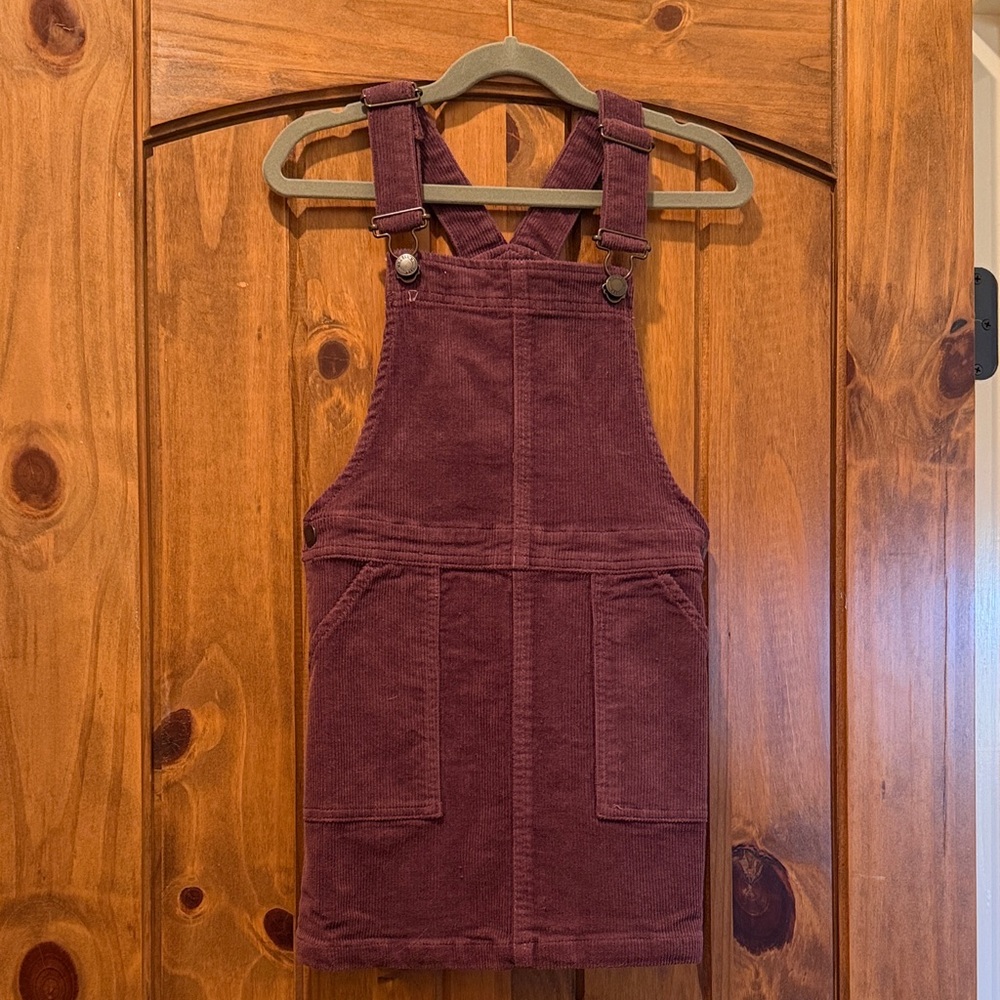 Mango, Cordurou Pinafore Dress, Size 7